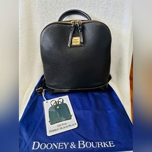 Dooney & Bourke Black Pebble Zip Pod Backpack